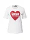 Love Moschino Tričko  červená / bílá