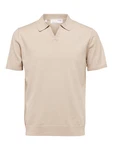 SELECTED HOMME Poloshirt/Pullover 'TELLER' beige
