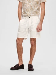SELECTED HOMME Chinohose Shorts 'Brody' offwhite