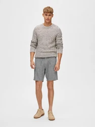 SELECTED HOMME Chinohose Shorts 'Brody' marine/wei