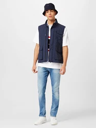 TOMMY HILFIGER Weste navy / rot / weiß