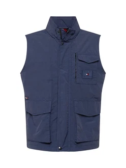 TOMMY HILFIGER Weste navy / rot / weiß
