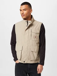TOMMY HILFIGER Weste hellbeige/navy/rot/weiß