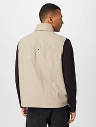 TOMMY HILFIGER Weste hellbeige/navy/rot/weiß