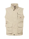 TOMMY HILFIGER Weste hellbeige/navy/rot/weiß