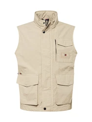 TOMMY HILFIGER Weste hellbeige/navy/rot/weiß