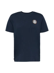 ELEMENT T-Shirt 'SEAL' hellbeige/navy/weiß