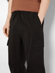 Bershka Hose schwarz