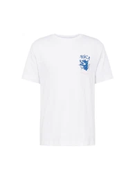 T-Shirt blau / rosa / wei