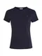 TOMMY HILFIGER Tričko '1985 Slim Slub'  noční modrá / červená / bílá