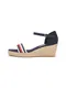 TOMMY HILFIGER Sandale  noćno plava / crvena / bijela