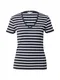 TOMMY HILFIGER Tričko  tmavě modrá / ohnivá červená / bílá