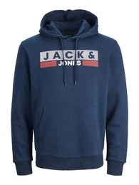 Plus Sweatshirt 'JJECorp' blau / grau / rot / wei
