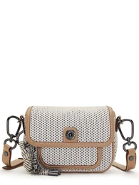 Taška přes rameno 'Inaki' světle hnědá / černá / bílá