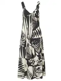 Letní šaty béžová / černá