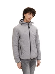 TOM TAILOR DENIM Jacke rauchgrau/schwarz