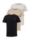 HOLLISTER T-Shirt beige / greige / schwarz