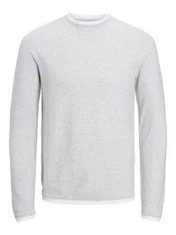 Pullover grau / wei
