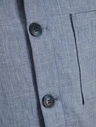 JACK & JONES Jacke 'Riviera' taubenblau/weiß