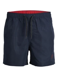 JACK & JONES Badeshorts FIJI navy/blutrot