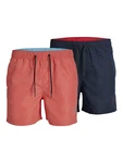 JACK & JONES Badeshorts FIJI navy/blutrot