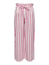 Kalhoty 'CARO' světle růžová / přírodní bílá