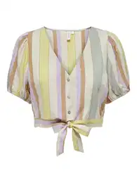 Halenka 'Tine' světle žlutá / světle zelená / pastelová fialová / offwhite