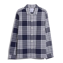 Hemd nachtblau / offwhite
