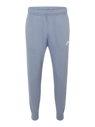 Hose 'Club Fleece' rauchblau / wei