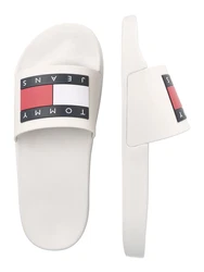 Tommy Jeans Badeschuh 'Essential' creme/marine/rot/weiß