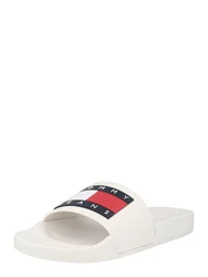 Tommy Jeans Badeschuh 'Essential' creme/marine/rot/weiß
