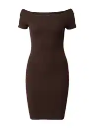 Urban Classics Šaty tmavě hnědá