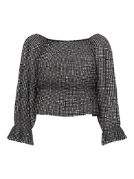 Halenka 'LOTUS' černá / bílá