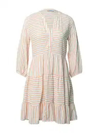 Šaty 'Emelie' pudrová / bílá