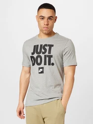 Nike Sportswear T-Shirt Herren graumeliert/schwarz/weiß