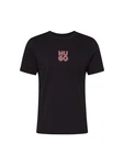 HUGO T-Shirt 'Decali' altrosa/schwarz