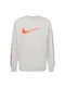 Nike Sportswear Sweatshirt dunkelgrau / rot / wei