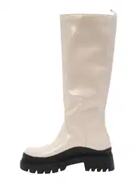 Kozačky béžová / černá