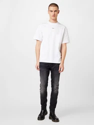 HUGO Herren T-Shirt DAPOLINO schwarz/offwhite