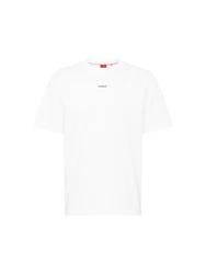 HUGO Herren T-Shirt DAPOLINO schwarz/offwhite