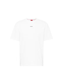 HUGO Herren T-Shirt DAPOLINO schwarz/offwhite