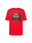 HUGO T-Shirt 'Dulive222' knallrot/schwarz