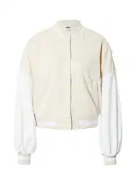 Urban Classics Přechodná bunda krémová / bílá