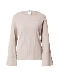 Majica taupe siva / bijela