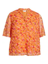 Halenka 'Falia' khaki / oranžová / červená / bílá