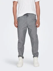 ONLY & SONS Stoffhose Linus taubenblau / weiß