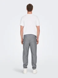 ONLY & SONS Stoffhose Linus taubenblau / weiß