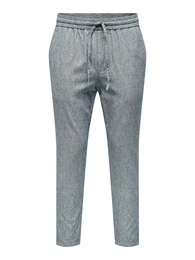 Hose 'Linus' taubenblau / wei