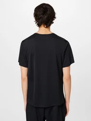 NIKE Sportshirt Miler schwarz/weiß