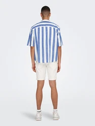 Only & Sons Hemd 'Tes' marine/weiß
